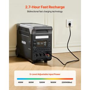 Portable Power Station 3600W 3840Wh <b>Solar</b> <b>Generator</b> with 10 Output Ports Adjustable Input Power Expandable Option - Product Image 4