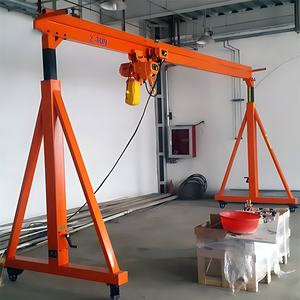 Grue à portique <span class=keywords><strong>mobile</strong></span> de 2 tonnes et systèmes de grue à portique <span class=keywords><strong>mobile</strong></span> télescopique avec fonctionnement sur batterie pour levage industriel extérieur - Product Image 6