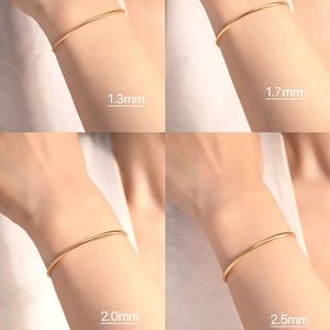 Xinfly High-Grade 18k Gold German Craft Wire <b>Bracelet</b> and <b>Memory</b> Rebound Neck Ring Silky Braided <b>Bracelet</b> Ring for Anniversary - Product Image 5