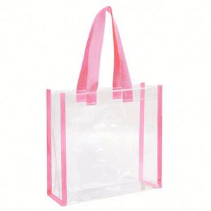 High-quality Transparent PVC Single-shoulder <b>Handbag</b>, Custom Logo Color, Daily-use Shopping Bag - Product Image 2