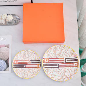 Services de table de luxe, décorations pour la maison, vaisselle et assiettes en porcelaine fine d'Europe occidentale, vente en gros, 8/10 pouces, coffret cadeau pour fêtes - Product Image 3