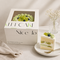 Boîtes cadeaux en papier personnalisées pour gâteaux, emballages de boulangerie avec logo personnalisé, boîtes à desserts pour boulangerie, café, mariage, taille personnalisée