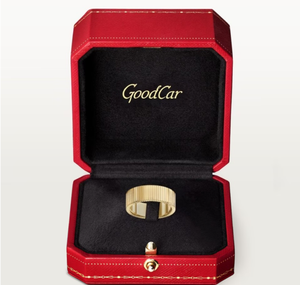 Anillo de Latón de Alta Calidad con Diseño de Tornillo y Baño de Oro de 18K, Joyería de Lujo para Hombre y Mujer Love0200 - Product Image 2