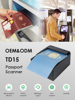 Escáner de Pasaportes RFID de Página Completa para Escritorio, Lector de Documentos OCR MRZ, Dispositivo de Seguridad Automático para Tarjetas de Identificación, para Aeropuertos y Hoteles, SDK Gratuito