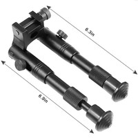 Support télescopique pliable à deux pieds en alliage d'aluminium léger pour accessoires d'équipement extérieur