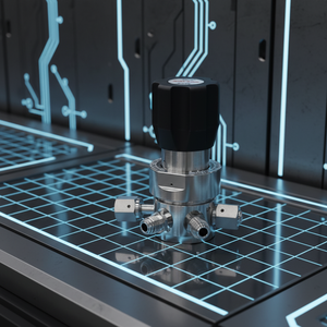 Régulateur haute pression NAI LOK 3500 PSI UHP, régulateur à diaphragme monophasé en acier inoxydable SS316L avec connexion à joint métallique <span class=keywords><strong>1</strong></span>/<span class=keywords><strong>4</strong></span> - Product Image 3