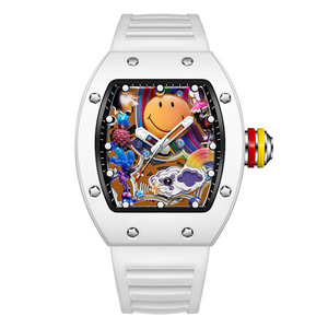 Nuevo Reloj de Moda para Hombre <span class=keywords><strong>Miller</strong></span> Smiley con Forma de Cubo, Luminoso, Resistente al Agua, con Cuarzo - Product Image 5