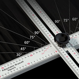 Règle carrée en T réglable Outils <span class=keywords><strong>de</strong></span> mesure Règle d'angle combinée mobile multifonctionnelle Règle <span class=keywords><strong>de</strong></span> scribe <span class=keywords><strong>pour</strong></span> le travail du bois à 90 degrés - Product Image 5