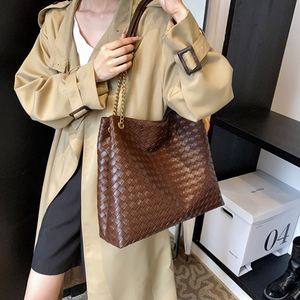Bolsos de Mano de PU Tejido a la Moda, Bolsos de Gran Capacidad, Impermeables, de Cuero - Product Image 1