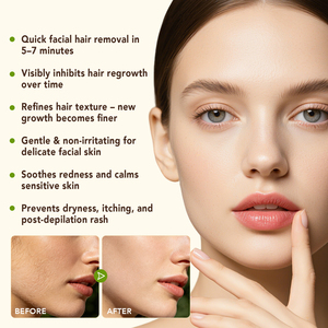 Crème dépilatoire visage quotidienne ATOANY, dépilatoire douce et efficace sans douleur pour femmes, sans abîmer la peau - Product Image 2