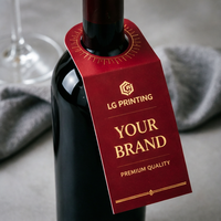 Boîte en papier personnalisée pour le col de bouteille de vin, boîte personnalisée pour l'emballage de bouteille de vin et la promotion de la marque