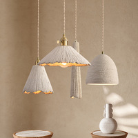 Lampe suspendue en micro-ciment 2026, style japonais, pour chambre d'hôtel, lampe de chevet design, lampe suspendue rétro pour restaurant et bar