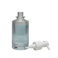 Bouteille diffuseur à roseaux en verre transparent haut de gamme, vide, pour huiles parfumées d'intérieur, idéale pour la décoration du salon (vente en gros)