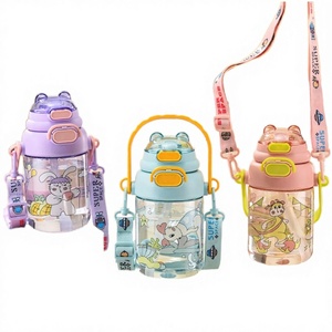 Botellas de Plástico Ecológicas de Gran Capacidad con Doble Compartimento y Pajita para Beber Directo, Aptas para Niños, Escuela Primaria, Deportes de Verano - Product Image 2