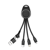 Kabel pengisi daya USB LED produk baru 2025 aksesori ponsel grosir hadiah kabel USB untuk promosi