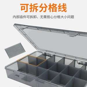 Storage Box Set <b>Rectangle</b> Transparent Plastic ABS PP 10-20 L General Packaging Standing Type Parts Organizing <b>Bin</b> - Product Image 2