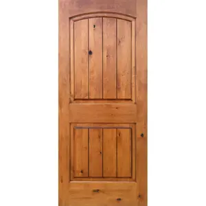 North Europe Pine Wood Door With 9mm Water Proof Board Natural Veneer With 5 Layers Painted Interior Door