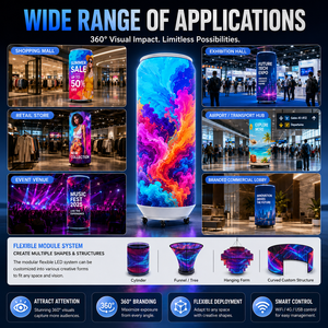 Écran LED P2.5 haute résolution pouvant afficher une vue à 360 degrés, écran LED en forme de canette de soda pour bar, club, promotion de marque, publicité vidéo HD - Product Image 6