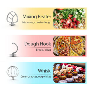 <span class=keywords><strong>Robot</strong></span> de <span class=keywords><strong>cuisine</strong></span> best-seller, pétrin à pâte pour gâteaux, bol mélangeur en acier inoxydable, batteur sur socle - Product Image 5