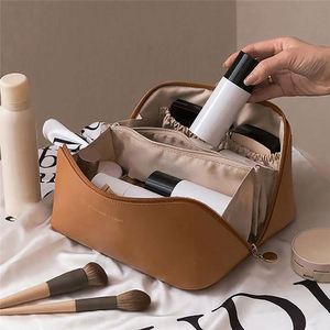 SY852 Custom Logo PU Waterproof Trip Black Toiletry <b>Pouch</b> Kits Women Luxury Cosmetic Storage Bag - Product Image 5