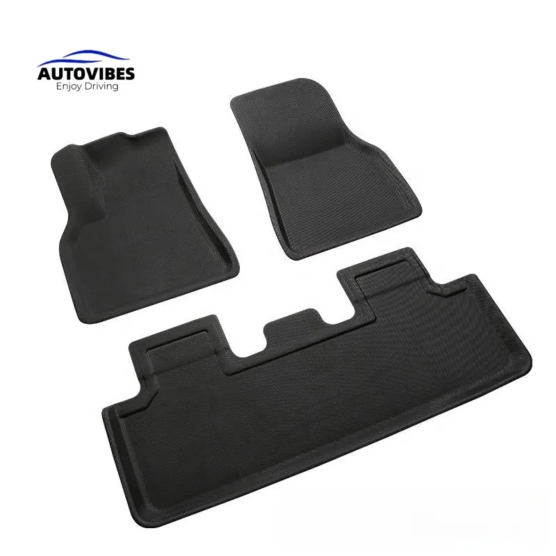 Noir couleur Auto accessoires étanche 3D Tpe tapis de sol de voiture pour Skoda Kodiaq Tpe rouleau tapis de voiture Lc300 Toyota 3D Tpe tapis de voiture