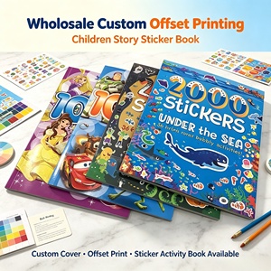 Wholesale Custom Offset Printing Children Story Sticker <strong>Book</strong>, Full Color Kids Activity Sticker <strong>Book</strong> - Product Image 1