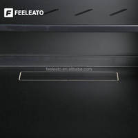 Rak Server Pusat Data 19 Inch 4U/6U Mini Kabinet Jaringan Dinding Kompak, Baja SPCC dengan Pintu Kaca Tempered untuk Kantor Kecil