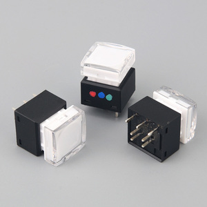 15*15 mét PCB LED phẳng vuông push button Thiết bị chuyển mạch với nắp trong suốt - Product Image 1