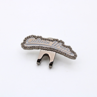 Épingles à chapeau personnalisées avec logo, chaîne, Mexique, vente en gros, émail dur et doux, clips pour chapeaux