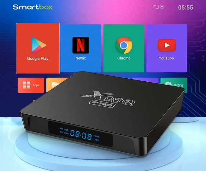 Free Custom OEM de alta qualidade X96Q PRO 1GB 8GB 2GB 16GB Set Top TV Box Android 4K mais barato Android TV Box