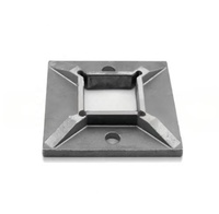 Base de rampe d'escalier en acier inoxydable épaissi pour poteaux de main courante