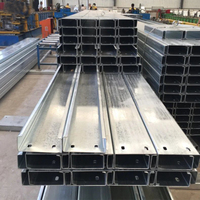 Profilé en C galvanisé à chaud 41x41mm pour structure de montage au sol de ferme solaire