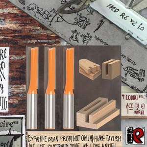YUFU Fraise droite pour défonceuse, queue de 1/2 pouce, en carbure de tungstène étamé 55HRC, double dent, personnalisable OEM/ODM, pour le travail du bois, fraisage de rainures profondes - Product Image 3
