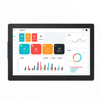 Layar Digital Signage 15.6" untuk Pemesanan Ruangan, Pemasangan di Dinding, Pilihan Sistem Android/Windows, Tanda Pintu Kantor, POE, Pabrik OEM