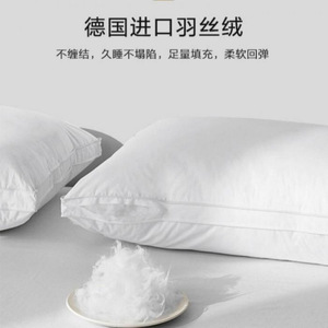 Hotel Supplies 3D Hotel <b>Pillow</b> Core 3 Height Options <b>Neck</b> Support Antibacterial White Rectangle Synthetic Fiber <b>Pillow</b> - Product Image 4