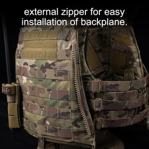 Gilet tactique professionnel léger et réglable MOLLE pour activités de plein air, jeu CS, porte-plaques multifonctionnel pour entraînement - Product Image 4