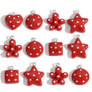 Lazo Rojo Angoleño, Corazón, <span class=keywords><strong>Estrella</strong></span> <span class=keywords><strong>de</strong></span> Cinco <span class=keywords><strong>Puntas</strong></span>, Resina, Materiales para Manualidades <span class=keywords><strong>con</strong></span> Temática <span class=keywords><strong>de</strong></span> Amor, Colgante <span class=keywords><strong>de</strong></span> Resina para Pinzas <span class=keywords><strong>de</strong></span> Pelo, Fundas <span class=keywords><strong>de</strong></span> Teléfono - Product Image 2