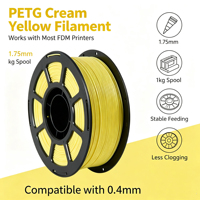 Waterdichte monochrome MEIJIMEI geëxtrudeerde PETG 3D-printerfilament, duurzaam gietmateriaal, 1,75 mm diameter, 250°C