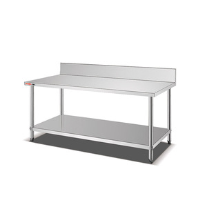 <span class=keywords><strong>Table</strong></span> de travail de restaurant <span class=keywords><strong>Table</strong></span> de travail de <span class=keywords><strong>chef</strong></span> plat commercial en acier inoxydable <span class=keywords><strong>Table</strong></span> de travail d'hôtel de cuisine avec équipement de restauration sous étagère - Product Image 2