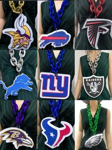 Collar de Espuma EVA 3D de Alta Calidad con Colgante del Equipo de Fútbol Americano Houston Texans, Ideal para Fanáticos - Product Image 3