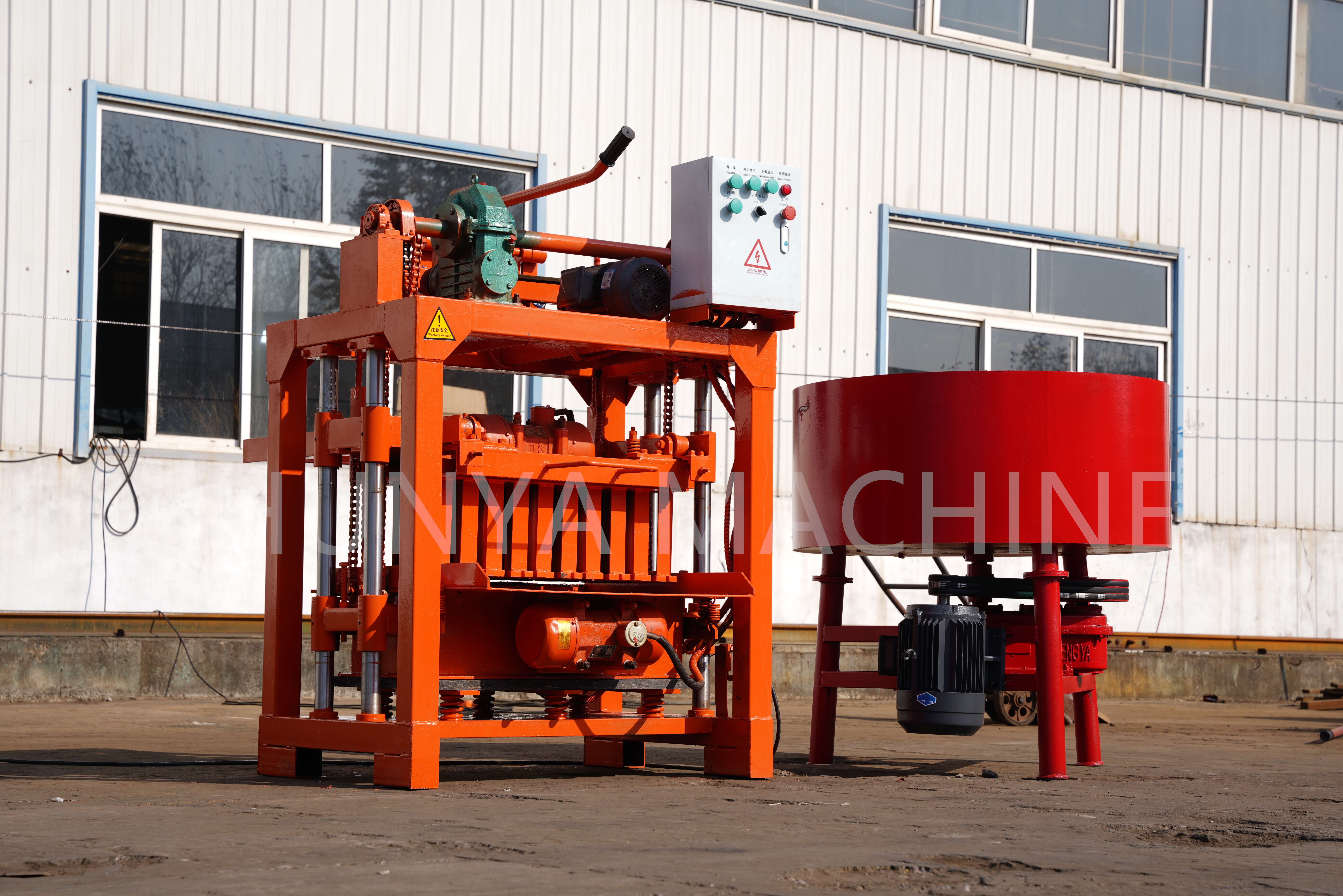 SHUNYA Brand High Quality QM4-40 Semi-automatic Brick Making