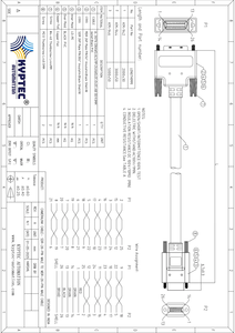 Câble de caméra de liaison de caméra industrielle: Câble mâle à mâle MDR-26-Pin à SDR-26 broches - Product Image 6