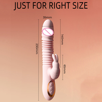 Original Magnetisch Aufladbarer Wasserdichter Doppelohr-Vibrator aus Weichem Silikon G-Punkt Sexspielzeug Rabbit-Vibrator für Frauen