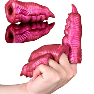 NNSX - Fundas de Dedo con Forma de Dragón Monstruo para Estimulación del Punto G, 3 Tamaños, Masaje de Clítoris y Pene, Juguetes Sexuales para Mujeres, Parejas y Lesbianas - Product Image 1