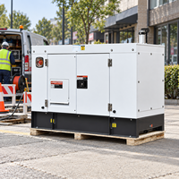 Generator Diesel Pendingin Air 3-Fasa 50Hz dengan Kabin Kedap Suara untuk Lokasi Konstruksi