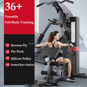 Estación de Entrenamiento Multifuncional Zoshine Todo en Uno <span class=keywords><strong>con</strong></span> Sistema de <span class=keywords><strong>Poleas</strong></span> y Pila de Pesas, <span class=keywords><strong>Rack</strong></span> de Potencia para Fitness - Product Image 6