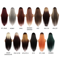 Orientfashion - Frontal Sintético Liso de Alta Calidad, Semiplumado, con Encaje Frontal, Precio Económico al por Mayor