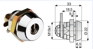 MOK Khóa Hộp Thư Tùy Chỉnh Bảo Mật Cao Khóa Cam Khóa Chức Năng Chính Giống Nhau - Product Image 6