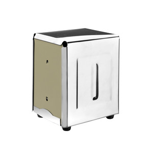 Portatovaglioli da Bar in Acciaio Inossidabile con Coperchio e Maniglia per Uso su Bancone - Product Image 1