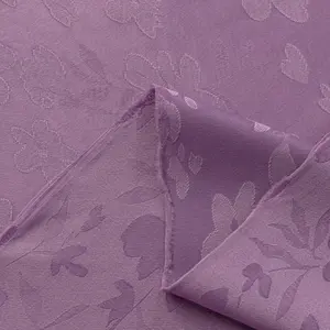 High Quality Two-color Dream Flower Radial Cationic Stain Jacquard Fabric For Clothing And Blouse